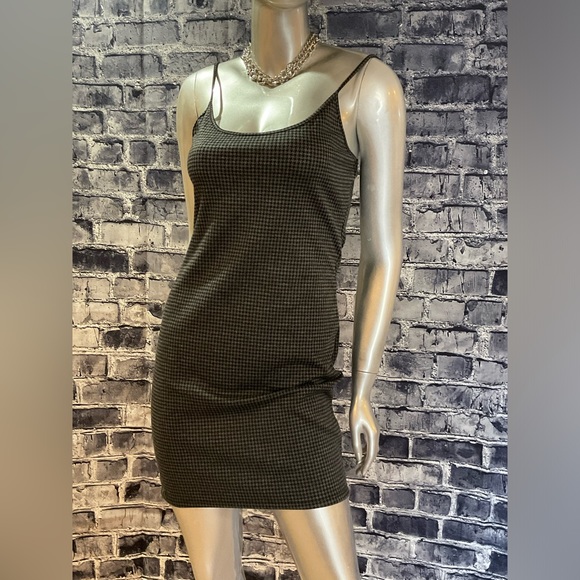 90s Goth Clueless Bodycon Check Mini Dress - Picture 10 of 13